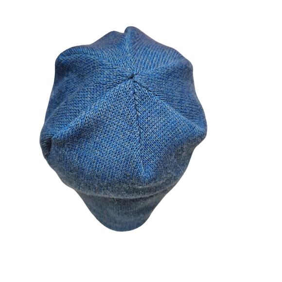 Blue Knitted Northface Beanie Unisex One Size Warm Hat Pre-owned Good Condition - Picture 3 of 8
